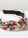 Bandeau floral brodé style bohème rétro
