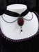 Collier rose foncé gothique victorien vintage