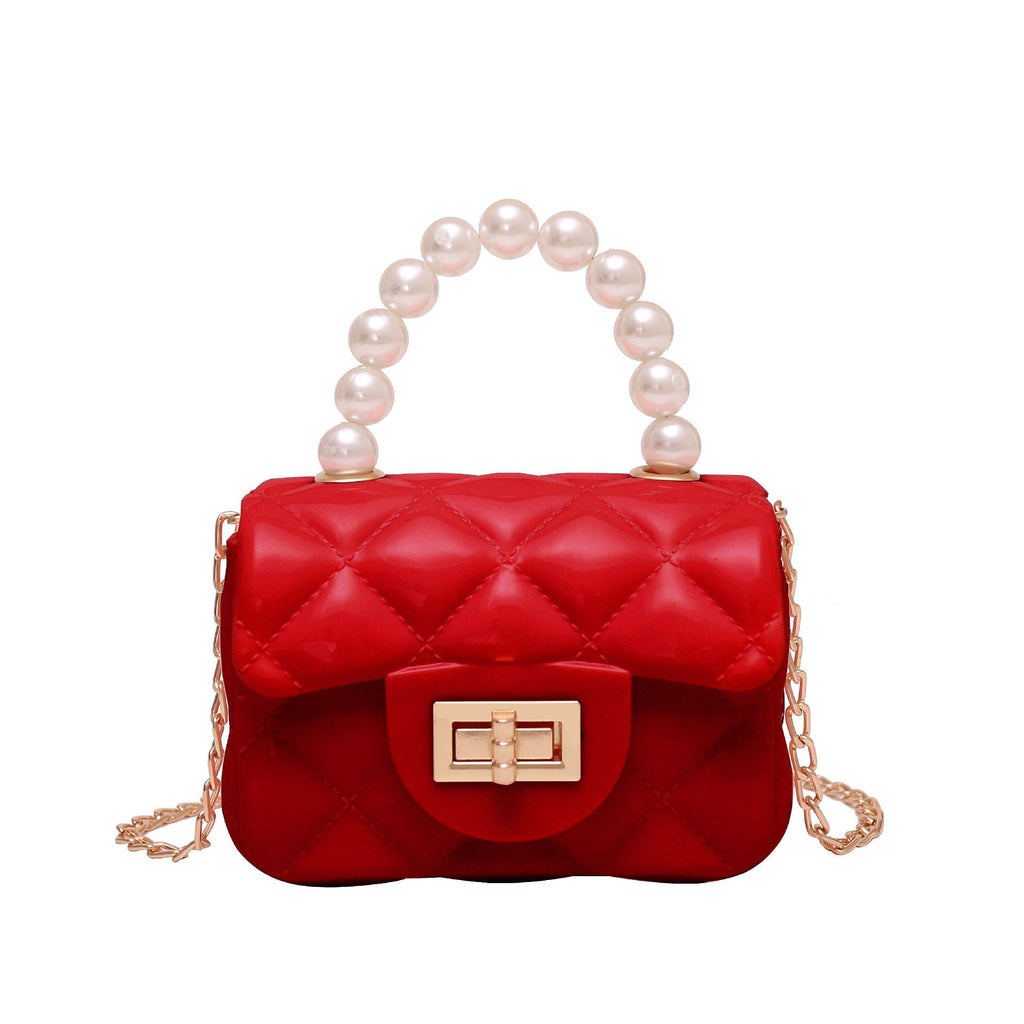 Sac à Main Carré avec Perles