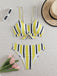 Ensemble bikini à bretelles rayures verticales contrastées nœud années 1940