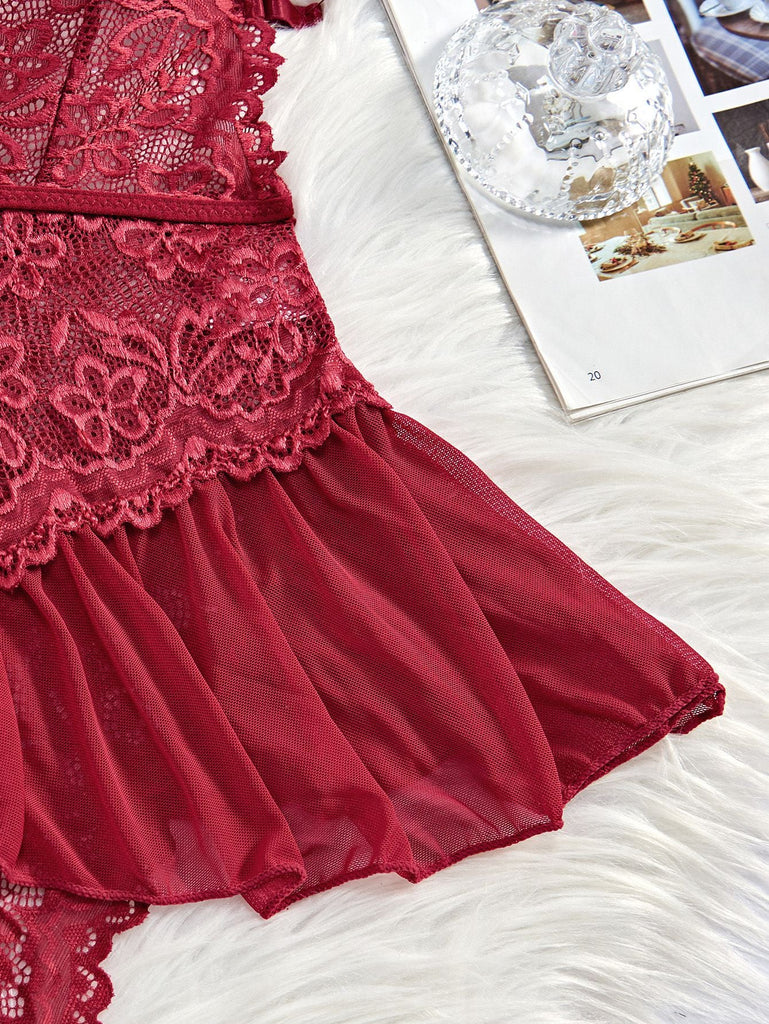 Lingerie dos nu dentelle jupe imprimée léopard années 1980