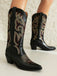 Bottes de cowboy western brodées vintage