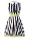 [Prévente] Robe rayée sans manches inspirée de Beetlejuice des années 1960