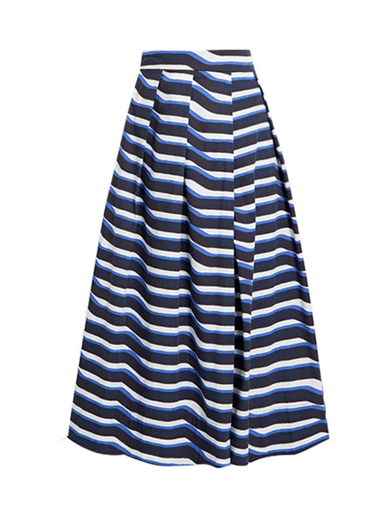 2PCS Maillot de bain bustier en jean à nœud et paréo rayé années 1980