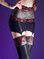 Bas porte-jarretelles moulants en dentelle pour Halloween