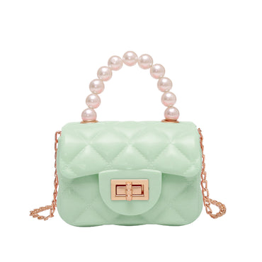 Sac à Main Carré avec Perles
