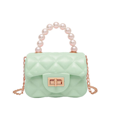 Sac à Main Carré avec Perles