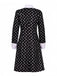 Robe noire style Mercredi Addams des années 1940