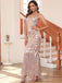 Robe longue sequins et col en V style années 20