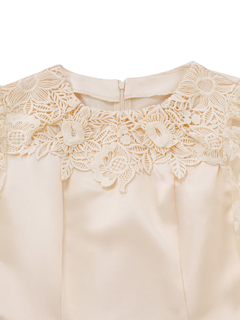 Apricot-1950s-Floral-Lace-Satin-Bow-Belt-Jumpsuit-Collar_Detail