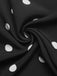Combinaison Bustier à Jambes Larges à Pois Noire Années 1950 5
