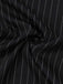 Combinaison Jambes Larges Halter Sans Manches à Rayures Boutonné Noir Années 50