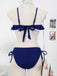 Maillot de Bain Une Pièce à Volants Pendentif Coquillage Bleu Années 1940 6