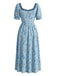 Robe Évasée Imprimée Florale avec Ceinture à la Taille années '50 3