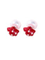 Boucles d'oreilles vintage alliage pois étoiles
