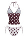 Brown-1940s-Polka-Dot-Halter-Tankini-Set-back-view