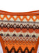 Bohème Géométrique Tricot Halter Ensemble Bikini Années 1970 7