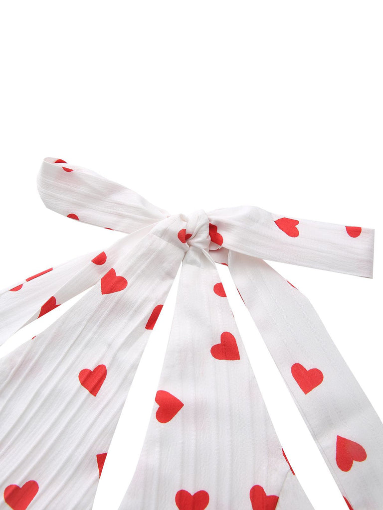 Robe rouge col en V dos nu et bretelles licou années 1930