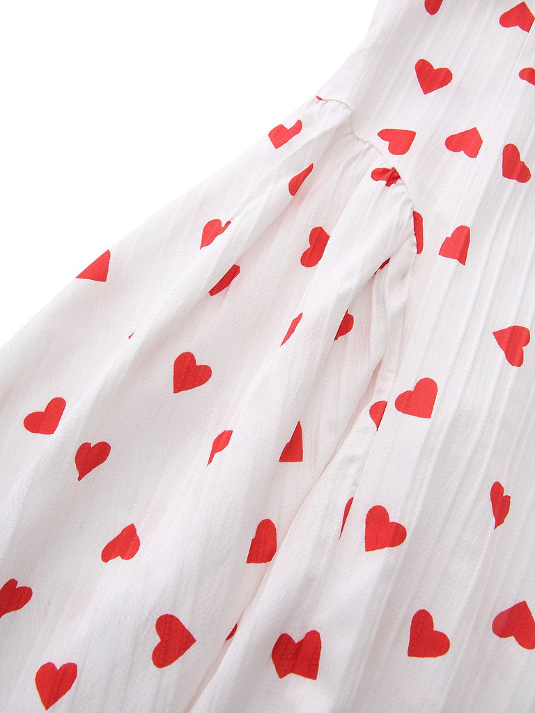 Robe rouge col en V dos nu et bretelles licou années 1930