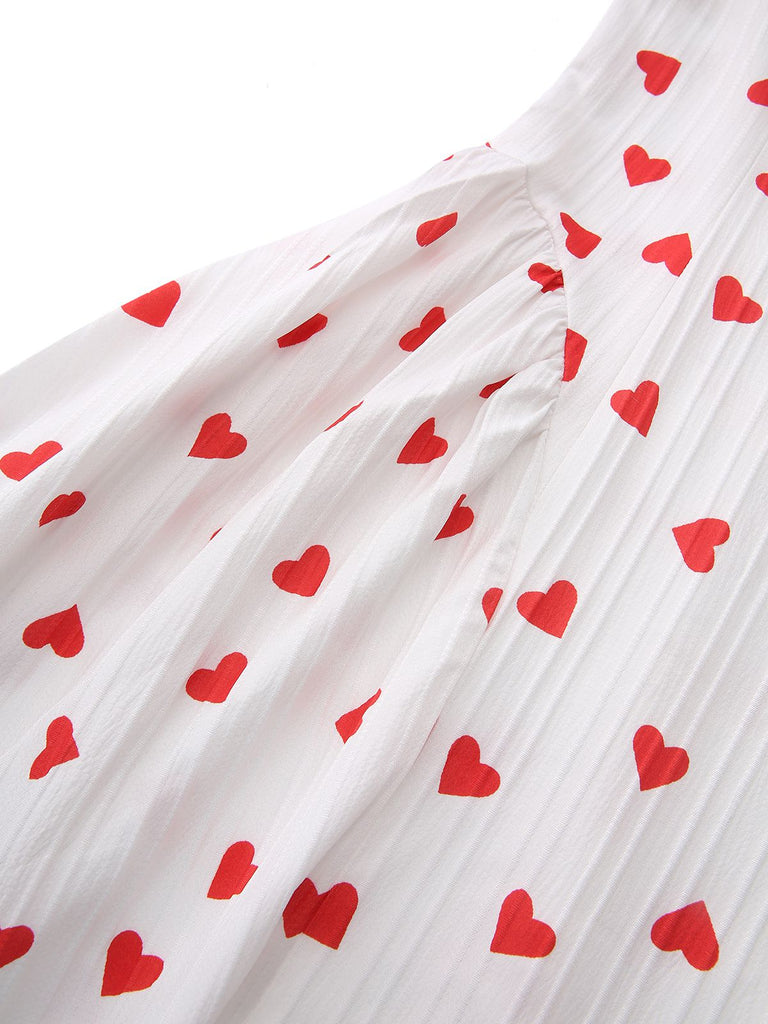 Robe rouge col en V dos nu et bretelles licou années 1930