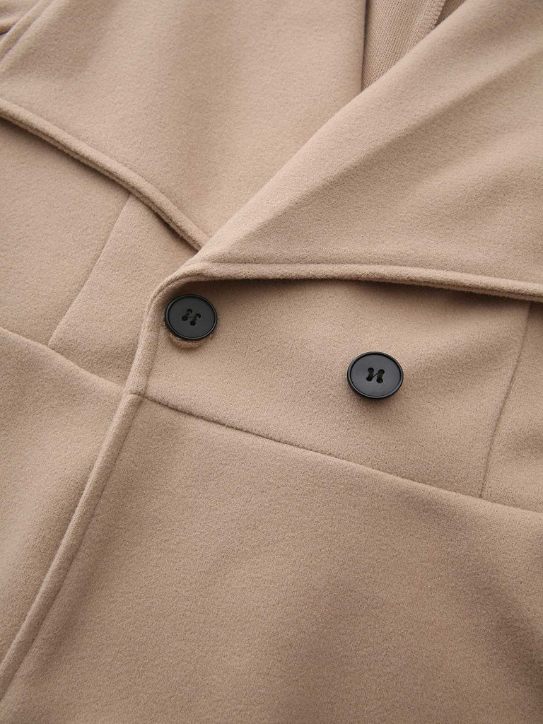 Manteau tailleur uni revers années 1940
