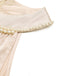 Robe Satin Perle Halter Sans Manches Champagne Années 1930 7