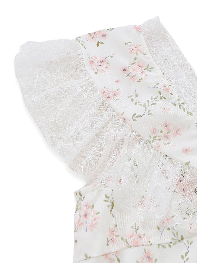 Floral Lace Midi Dress