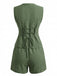 Col V à Lacets Gilet & Short Set Années 1940 3