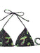 Gothique Champignon Crâne Dos-Nu Résille Ensemble Bikini Verte Années 1960 6