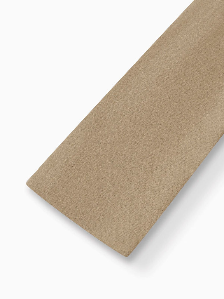 Manteau col en fourrure avec ceinture kaki unie des années 1920