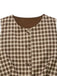 Gilet marron à carreaux vichy des années 1930