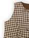 Gilet marron à carreaux vichy des années 1930