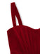 [Prévente] Robe courte rouge velours corset années 1980s