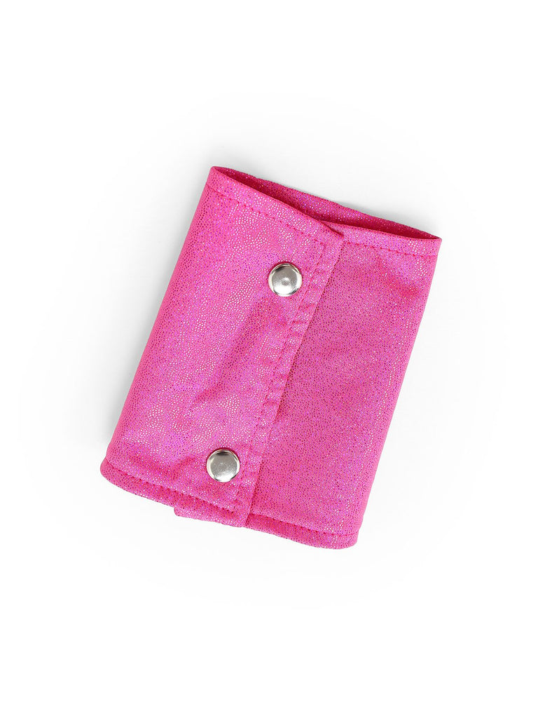 Combinaison disco rose métallisée à décolleté plongeant années 1970