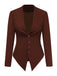 Veste blazer cintrée à boutons et revers tailleur années 1950 - 1