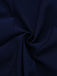 Robe bleue foncé à boutons et poignets bruts années 1960