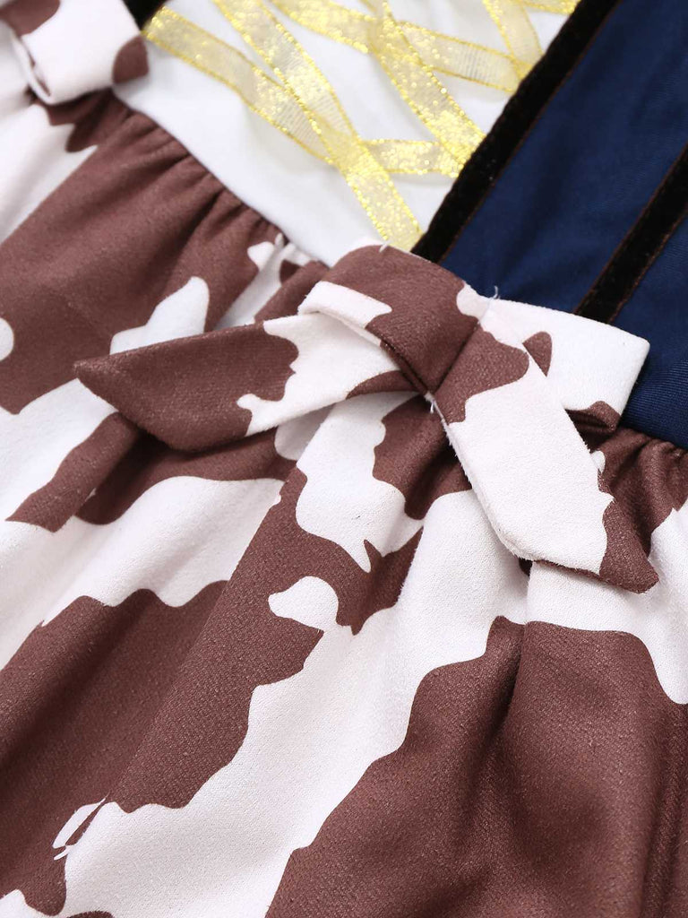 Robe de cow-girl western des années 1940 avec fouet