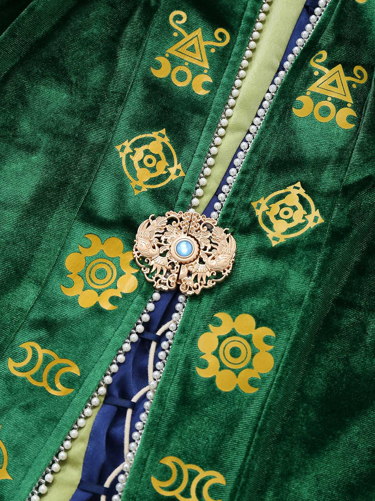 Robe de sorcière en velours des années 1930 inspirée de Winifred Sanderson