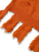 Robe à capuche orange en tricot effet citrouille vieillie Halloween des années 1970