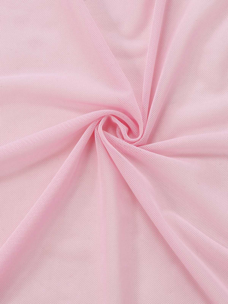 Ensemble de lingerie en dentelle transparente motif floral 3D rose années 1930