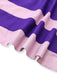 Robe Mod violette inspirée de Daphné des années 1960 avec foulard