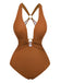 1960s Ruched Drawstring One Piece Swimsuit - vintage swimsuit, pin-up style