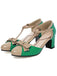 Chaussures à Talons Chunky avec Sangele en T