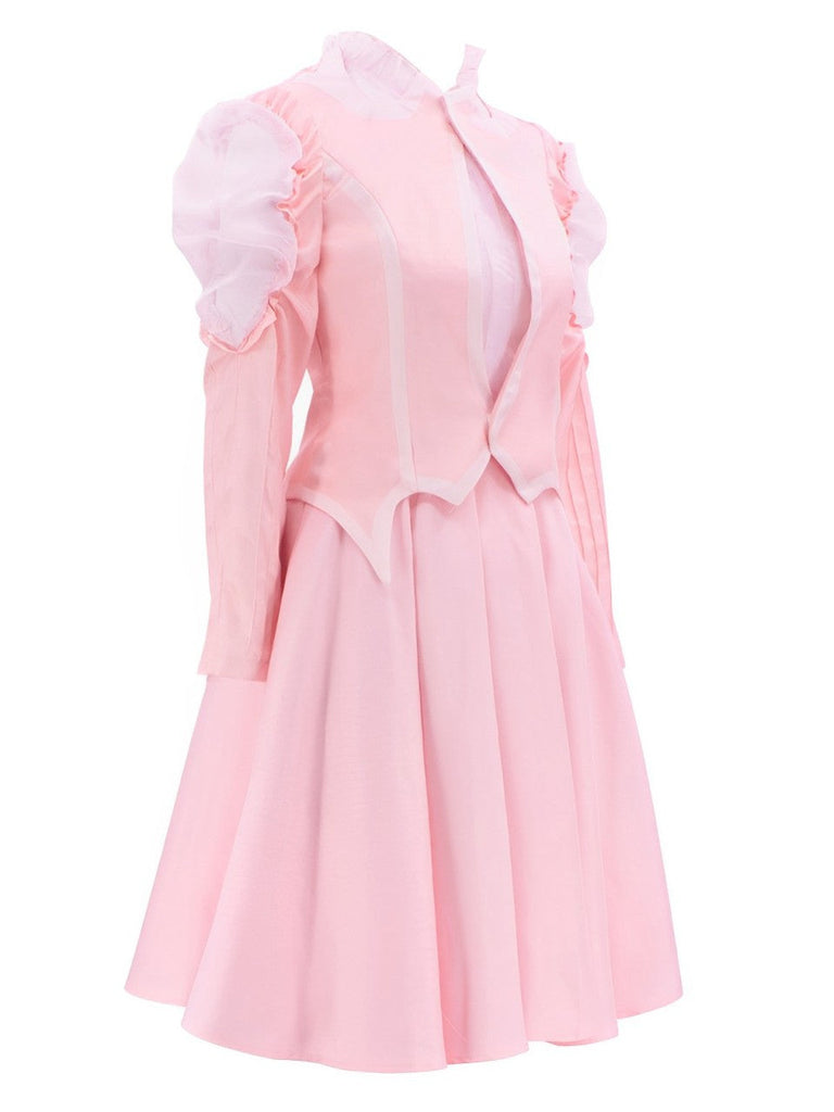 Ensemble de costumes Glinda rose inspiré de WICKED des années 1960