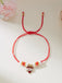 Bracelet tissé ajustable en forme de cœur pour la Saint-Valentin