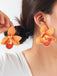 Orchidée Fleur Imposant Boucles d'Oreilles 5
