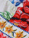 Robe Maxi Sans Manches Col V Floral Multicolore Années 70