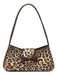 Sac baguette en cuir vintage avec nœud