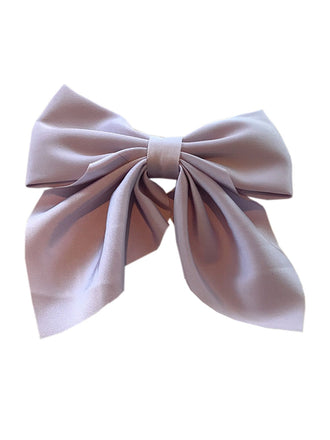 Épingle à Cheveux Vintage Avec Papillon Nœud Couleur Unie 4