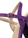 Sandales à Plateau Bout Ouvert Bride Cheville Talon Bloc Violettes 6